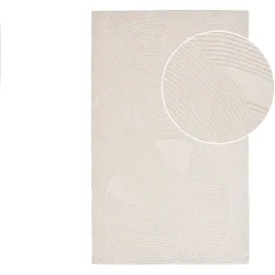 Teppich Boreya Beige Wolle 160 cm 230 cm - Farbe: ivory - Teppich