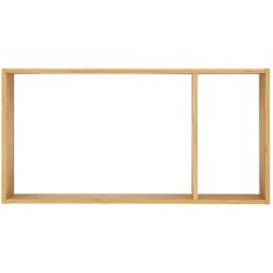 Wandregal Yolira Braun Bambus 70 cm 35.5 cm - Farbe: Nature - Wandregal
