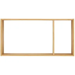 Wandregal Yolira Braun Bambus 70 cm 35.5 cm - Farbe: Nature - Wandregal