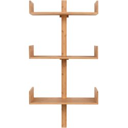 Wandregal Ozana Braun Bambus 50 cm 102 cm - Farbe: Nature - Wandregal