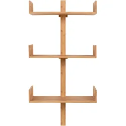 Wandregal Ozana Braun Bambus 50 cm 102 cm - Farbe: Nature - Wandregal