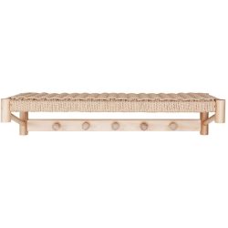 Kleiderhaken Marivo Braun Holz 17 cm - Farbe: Nature - Material: Pappel - Kleiderhaken