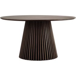 Esstisch Aunira Braun Holz/MDF 140 cm - Farbe: Dunkelbraun - Material: Eiche Furniert, MDF - Esstisch