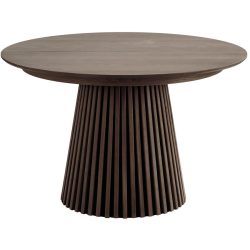 Esstisch ausziehbar Aunira Braun Holz/MDF 120 cm - Farbe: Dunkelbraun - Material: Eiche Furniert, MDF - Esstisch ausziehbar
