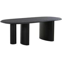 Esstisch Vireon Schwarz Holz 100 cm - Material: MDF - Esstisch