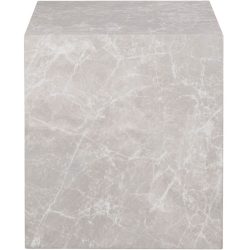 Beistelltisch Zolano Grau Holz 40 cm - Farbe: marmor grau - Material: MDF - Beistelltisch