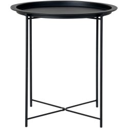 Beistelltisch Xendia Schwarz Stahl 47 cm - Beistelltisch