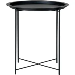 Beistelltisch Xendia Schwarz Stahl 47 cm - Beistelltisch
