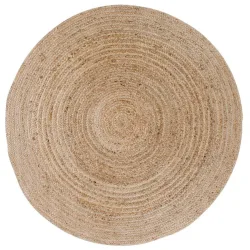 Teppich Runavo Beige Jute 120 cm 120 cm - Farbe: Nature - Teppich