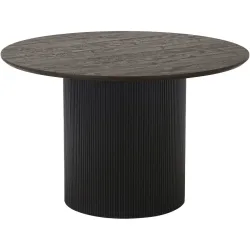Esstisch rund Belaro Braun MDF/Papier 120 cm - Farbe: Dunkelbraun - Material: MDF, Dekorpapier - Esstisch rund