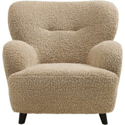 Sessel Faylo Braun Polyester 86 cm 84 cm - Farbe: Hellbraun - Sessel