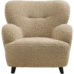 Sessel Faylo Braun Polyester 86 cm 84 cm - Farbe: Hellbraun - Sessel