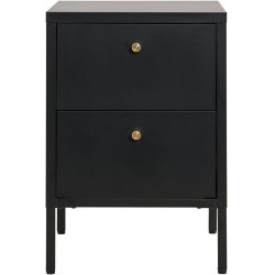 Beistelltisch Tavena Schwarz Stahl 40 cm - Beistelltisch