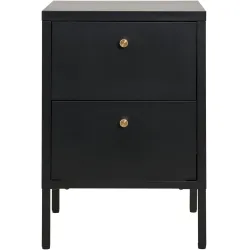 Beistelltisch Tavena Schwarz Stahl 40 cm - Beistelltisch