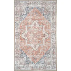 Türvorlage Tivaro Blau/Orange Polyester 50 cm 80 cm - Türvorlage