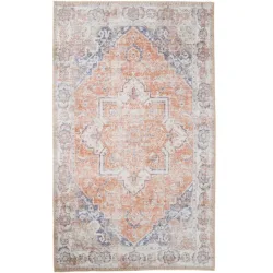 Teppich Tivaro Blau/Orange Polyester 200 cm 300 cm - Teppich