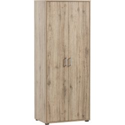 Aktenschrank Neil Braun Holz 65.1 cm 41 cm 163.6 cm - Farbe: Wildeiche - Material: Holzwerkstoff - Aktenschrank