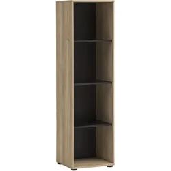 Regal Kontor Braun Holz 44.8 cm 163.6 cm - Farbe: eiche - Material: Holzwerkstoff - Regal