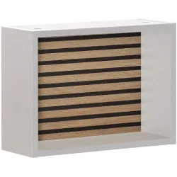 Wandregal Koke Weiss Holz 40.2 cm 30.2 cm - Material: Holzwerkstoff - Wandregal