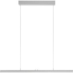 Designer-Pendellampe Bankamp Line X aluminium matt 1 dimmbar - LED - Lichtfarbe: Extra warmweiss - Material: Aluminium/Stahl - Designer-Pendellampe-