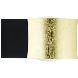 Designer-Wandlampe Bankamp Impulse gold - Farbe: schwarz-gold - LED - Lichtfarbe: Extra warmweiss - Material: Aluminium/Stahl - Designer-Wandlampe-