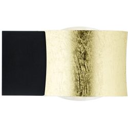 Designer-Wandlampe Bankamp Impulse gold - Farbe: schwarz-gold - LED - Lichtfarbe: Extra warmweiss - Material: Aluminium/Stahl - Designer-Wandlampe-