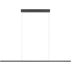 Designer-Pendellampe Bankamp Hexagon anthrazit 150 cm - Farbe: anthrazit eloxiert - LED - Lichtfarbe: Extra warmweiss - Material: Aluminium/Stahl -