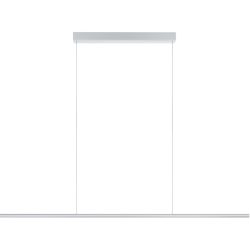 Designer-Pendellampe Bankamp Hexagon aluminium matt 150 cm - LED - Lichtfarbe: Extra warmweiss - Material: Aluminium/Stahl - Designer-Pendellampe- LED