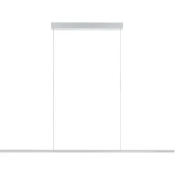 Designer-Pendellampe Bankamp Hexagon aluminium matt 150 cm - LED - Lichtfarbe: Extra warmweiss - Material: Aluminium/Stahl - Designer-Pendellampe- LED