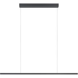 Designer-Pendellampe Bankamp Hexagon anthrazit 120 cm - Farbe: anthrazit eloxiert - LED - Lichtfarbe: Extra warmweiss - Material: Aluminium/Stahl -