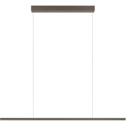 Designer-Pendellampe Bankamp Hexagon bronze 120 cm - LED - Lichtfarbe: Extra warmweiss - Material: Aluminium - Designer-Pendellampe- LED