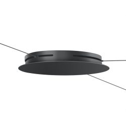 Baldachin Bankamp Globe schwarz D 30 cm für 1-3 Pendel - Material: Aluminium/Stahl - System