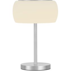 Designer-Tischlampe Bankamp Bold aluminium matt dimmbar D 22.5 cm - LED - Lichtfarbe: Extra warmweiss - Material: Aluminium/Stahl -