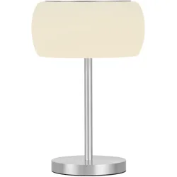 Designer-Tischlampe Bankamp Bold aluminium matt dimmbar D 22.5 cm - LED - Lichtfarbe: Extra warmweiss - Material: Aluminium/Stahl -
