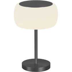 Designer-Tischlampe Bankamp Bold schwarz dimmbar D 22.5 cm - LED - Lichtfarbe: Extra warmweiss - Material: Aluminium/Stahl - Designer-Tischlampe- LED