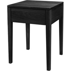 Hasena Nachttisch Chilly Grau Holz 43 cm - Farbe: graphit - Material: Eiche - Nachttisch