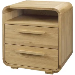 Hasena Nachttisch Presley Braun Holz 50 cm - Farbe: natur - Material: Eiche - Nachttisch