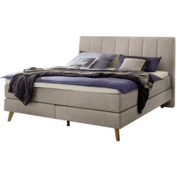 Hasena Boxspringbett Fernanda Beige Stoff 180 x 200 cm - Farbe: sand - Boxspringbett