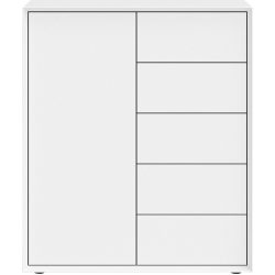 Highboard Sleek Weiss MDF 89 cm 104 cm - Highboard