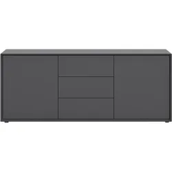 Sideboard Sleek Grau MDF 179 cm 73 cm - Farbe: anthrazit - Sideboard