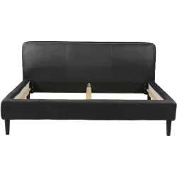 Bett Bly Schwarz Leder 200 x 210 cm - Bett
