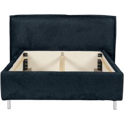 Bett Bow Cyan Stoff 140 x 210 cm - Farbe: petrol - Bett