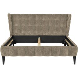 Bett Hemingway Beige Stoff 160 x 200 cm - Bett