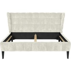 Bett Hemingway Beige Stoff 200 x 200 cm - Farbe: cream - Bett