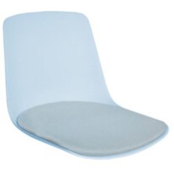 Bürostuhl Livio Blau 45 cm 39.5 cm - Farbe: hellblau - Material: Polypropylen - Bürostuhl