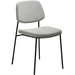 DAN-FORM Stuhl 2er-Set Menta Beige Stoff 45 cm - Stuhl 2er-Set