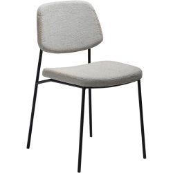 DAN-FORM Stuhl 2er-Set Menta Beige Stoff 45 cm - Stuhl 2er-Set