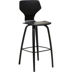 DAN-FORM Barhocker 2er-Set S.I.T Schwarz Holz 44 cm 109.5 cm - Farbe: Black - Material: Sperrholz - Barhocker 2er-Set