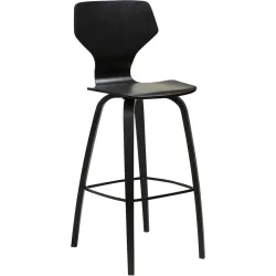 DAN-FORM Barhocker 2er-Set S.I.T Schwarz Holz 44 cm 109.5 cm - Farbe: Black - Material: Sperrholz - Barhocker 2er-Set