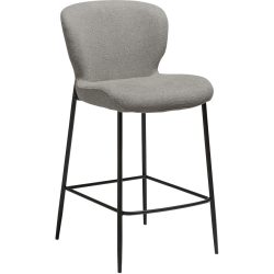 DAN-FORM Barhocker Glory Grau Stoff 47 cm 95.5 cm - Farbe: hellgrau - Barhocker